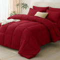 CozyLux King Size Comforter Set Dark Red by CozyLux
