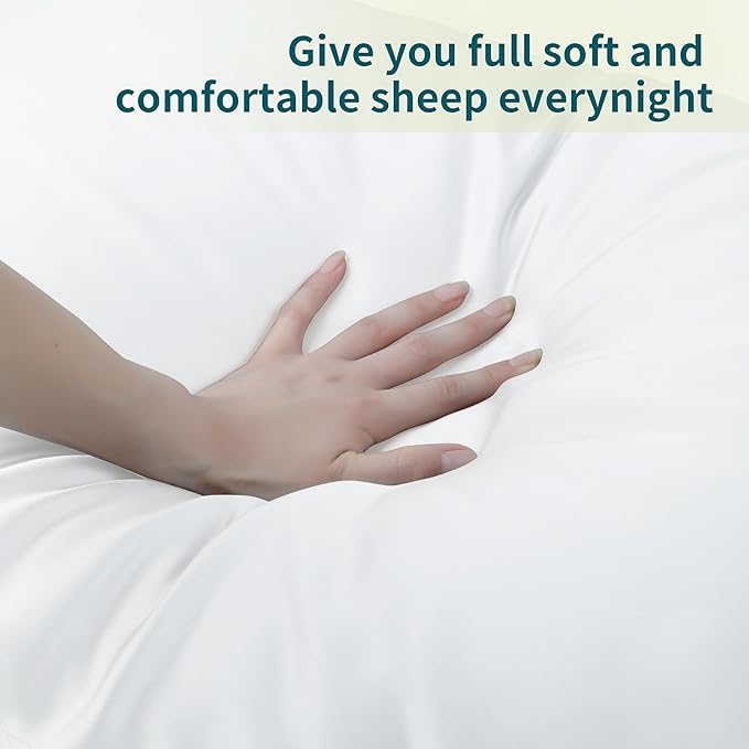 4-Pack Bamboo Viscose Zippered Pillow Cases King Size, 400 Thread Count Cooling - Image 4