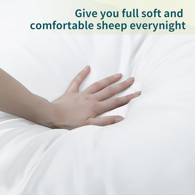 4-Pack Bamboo Viscose Zippered Pillow Cases Queen Size, 400 Thread Count - Image 5