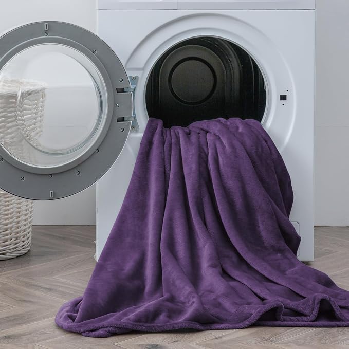 BEDELITE Flannel Sheets Queen Size Purple - Image 8