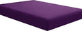 Sfoothome Fitted Bottom Sheet for Mattress, Single Full Size Purple Microfiber by Sfoothome