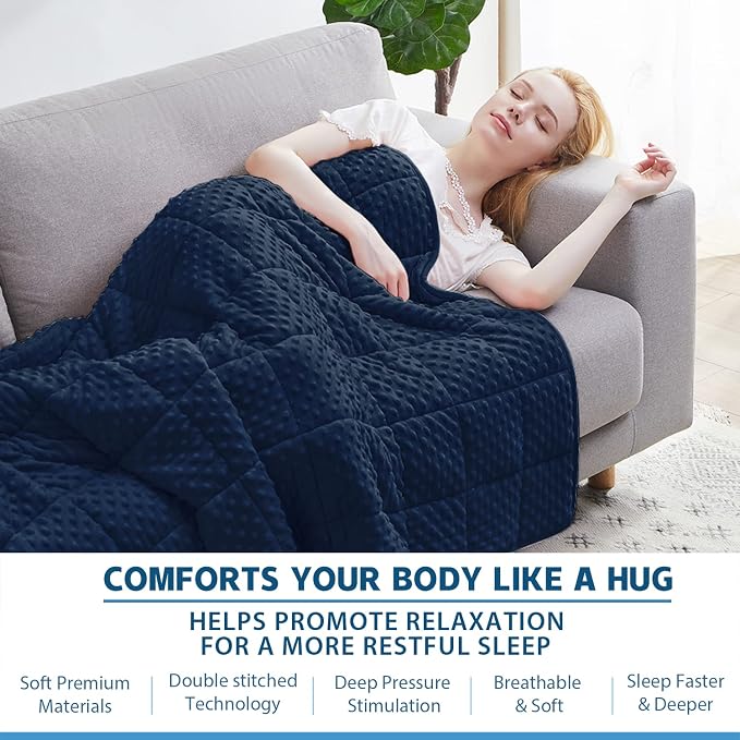 Huloo Sleep Weighted Blanket Queen 20lbs - Image 4