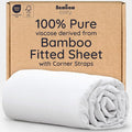 Bambaw 100% Viscose Derived from Bamboo Fitted Sheet Twin Size, 15’’ Deep by Bambaw
