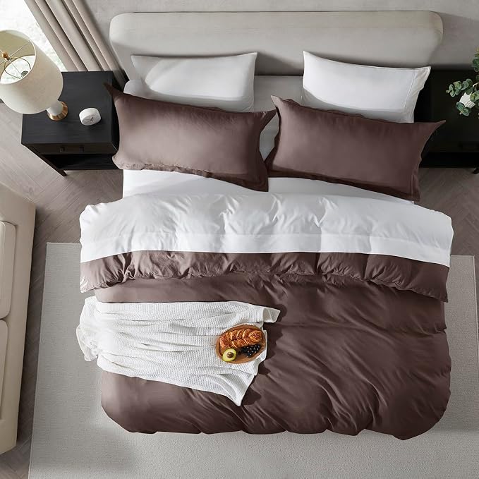 Nestl Chocolate Brown Duvet Cover Full Size - Image 5
