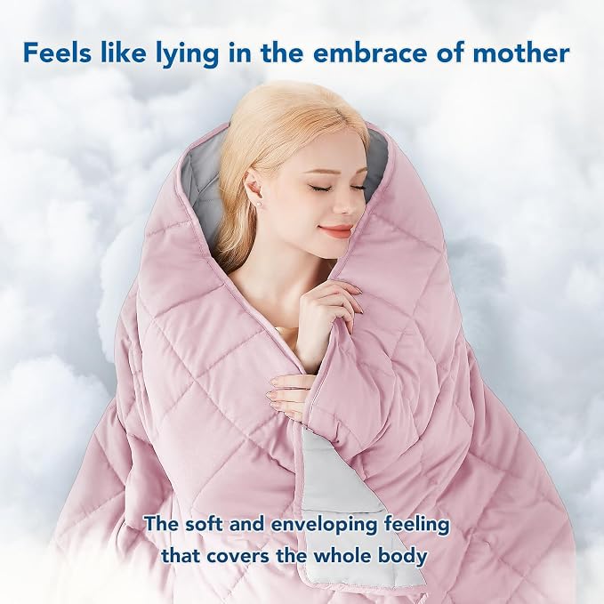 Topcee Weighted Blanket for Adults Queen Size Soft Cooling Heavy Blanket - Image 4