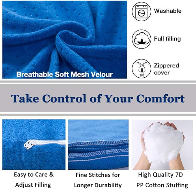 MOON PINE Pregnancy Pillow, U Shaped Full Body Pillow - Image 2