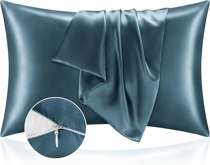 BEDELITE Satin Pillowcase with Zipper, Super Soft and Cooling Similar to Silk by BEDELITE