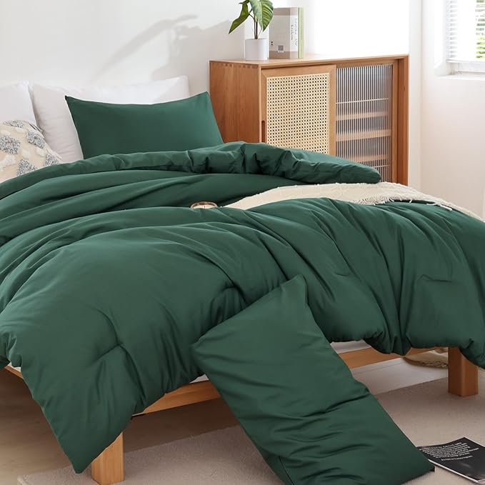 ROSGONIA Oversized Queen Comforter Emerald Green - Image 2