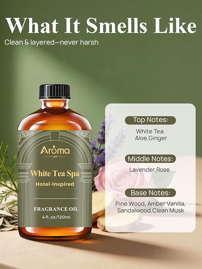 White Tea Spa — A Hotel-Inspired Diffuser Oil, Hotel Diffuser Oil - Image 3