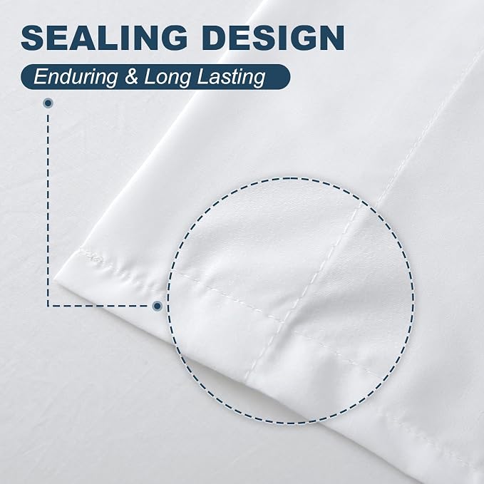Lavisun King Flat Sheet, 1 Pack White King Bed Sheet Only - Image 4