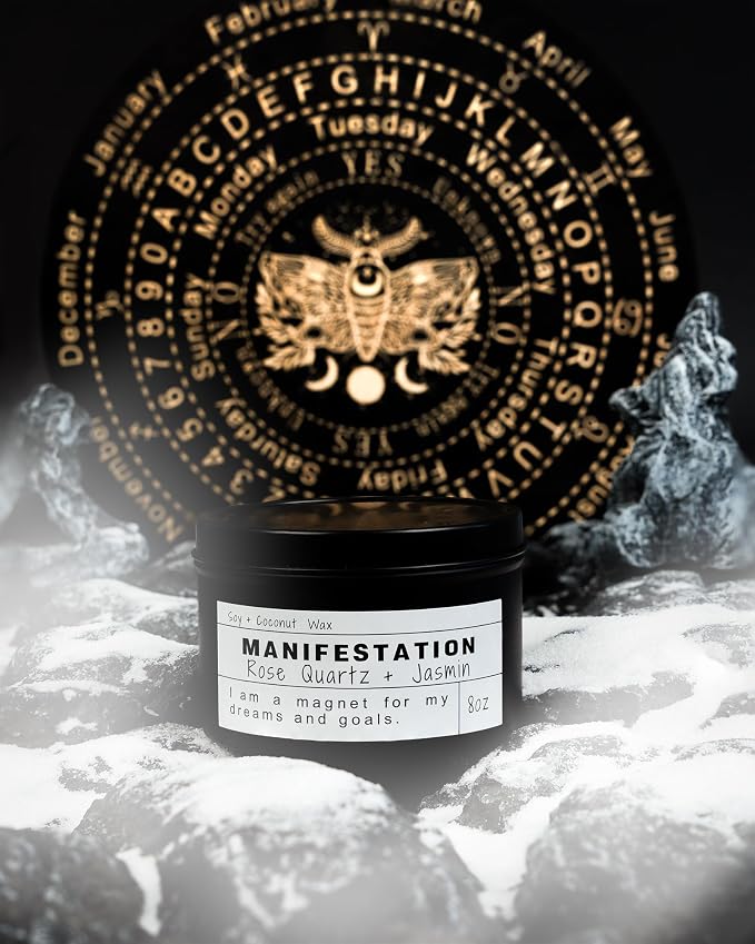 Crystal Soy Candles, Handmade Wishing Gifts, Wishing Law of Attraction - Image 2