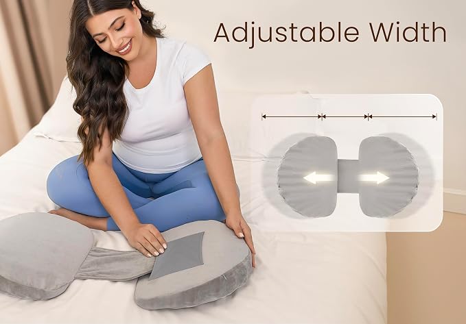 Pregnancy Pillow for Sleeping Memory Foam Pillow for Side Sleeper, Maternity - Image 4