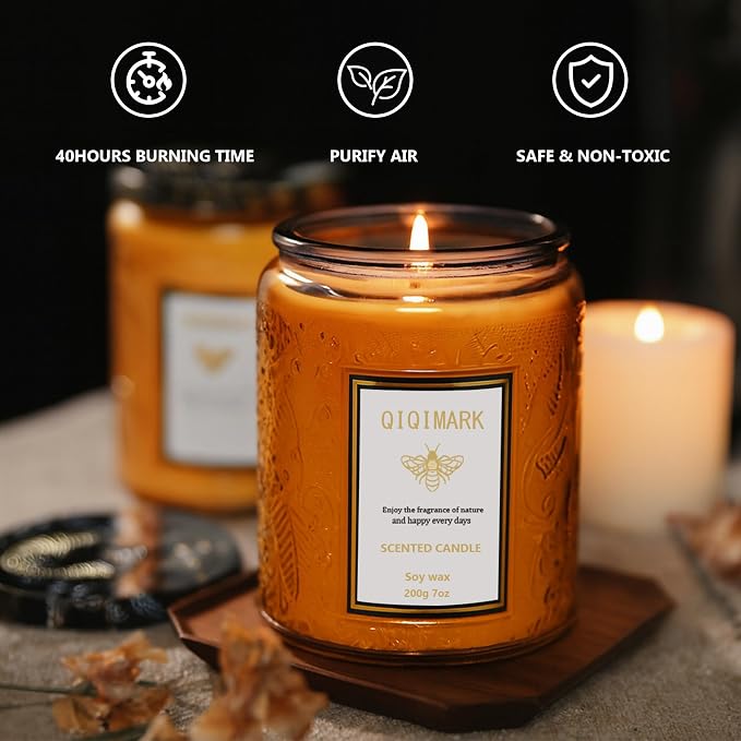 Mother’s Day Candles Gift Set for Mom, Natural Soy Wax Scented Jar Candles - Image 4
