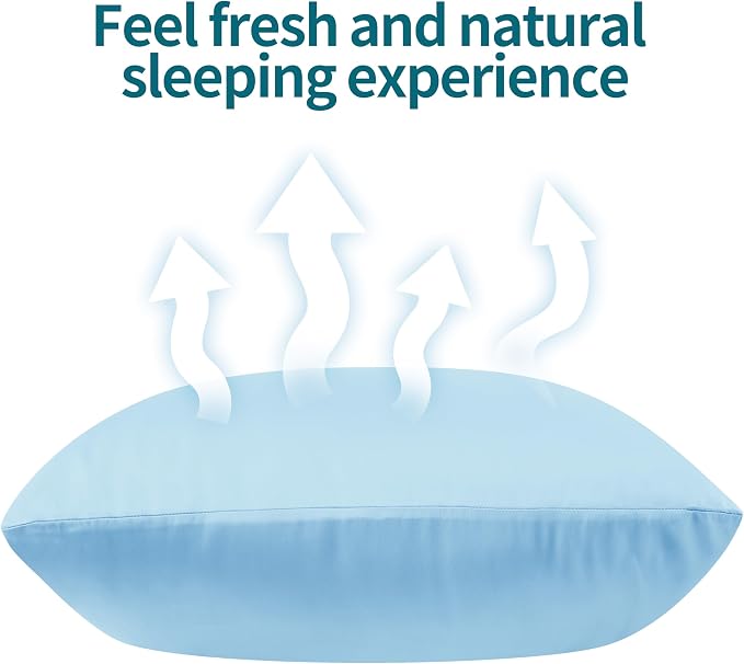 4-Pack Bamboo Viscose Zippered Pillow Cases King Size, 400 Thread Count Cooling - Image 7