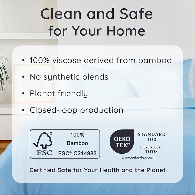 Bambaw 100% Viscose Derived from Bamboo Pillowcase Standard Size – Set of 2 - Image 6
