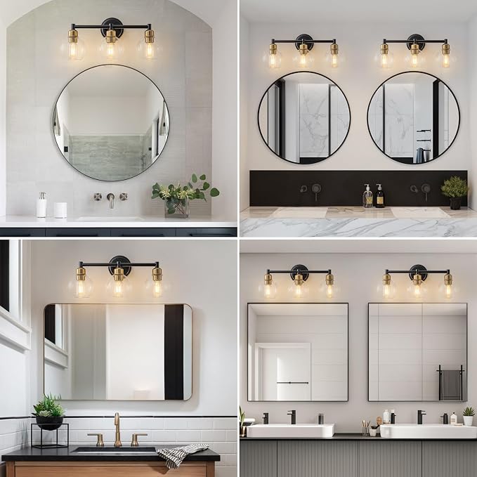 Bathroom Light Fixtures, 3-Light Modern Bathroom Vanity Light, Adjustable - Image 6