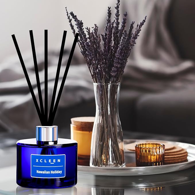 Xcleen Reed Diffuser Set, 6.7 Oz Hawaiian Holiday Scented Reed Diffuser - Image 7