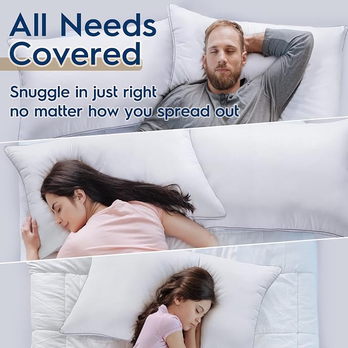 viewstar Bed Pillows Different Sizes Set of 2, Hotel Quality Cooling Down - Image 9