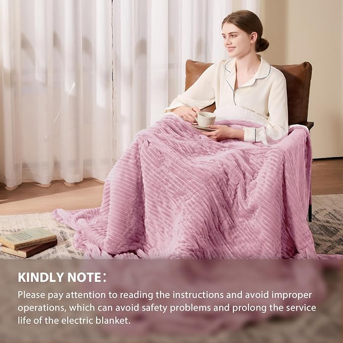 Homemate Electric Heated Blanket Queen Size - Image 6