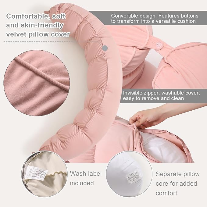 Peallow – Long Round Body Pillow - Image 4