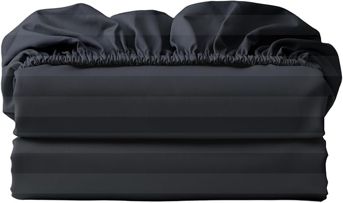 2-Pack 100% Egyptian Cotton Fitted Sheet TwinXL Size, 600 Thread Count Cotton by ZaizaiHome