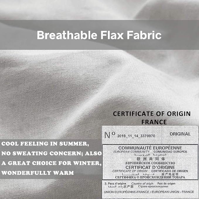Simple&Opulence 100% French Linen Euro Shams - Image 3