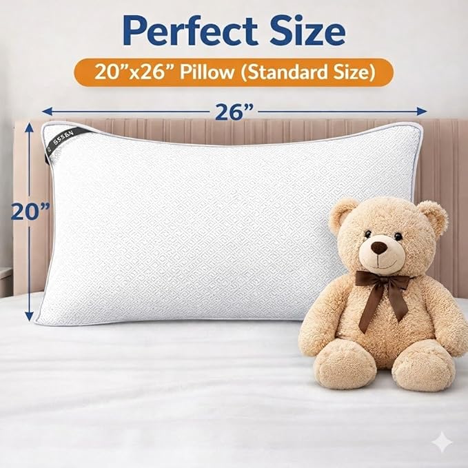 MZOIMZO Luxury Comfy Hotel Collection Bed Pillows - Image 6