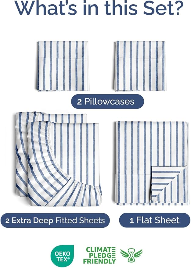 Extra Deep Split King Sheet Set - Image 2