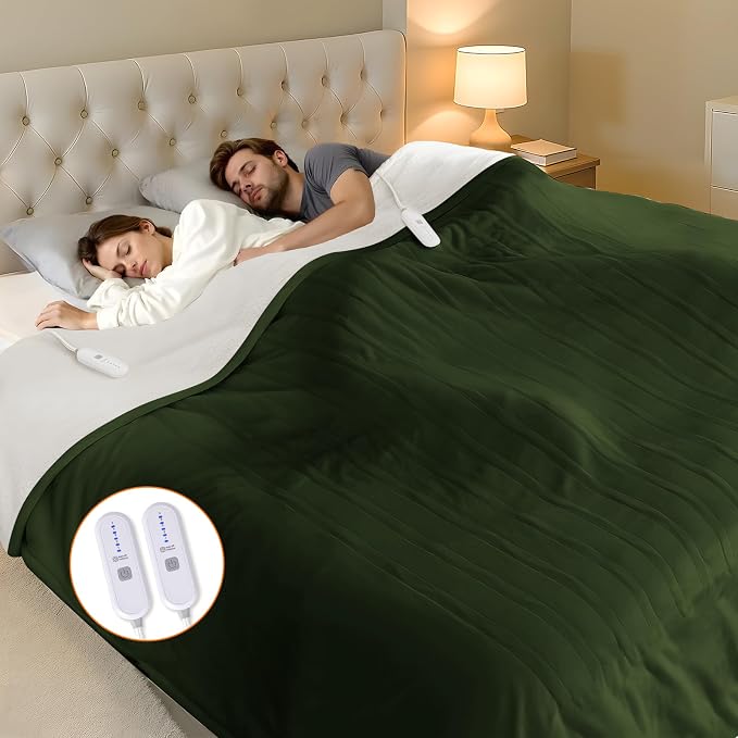 Heating Blanket Queen Size Washable by FVERWAG