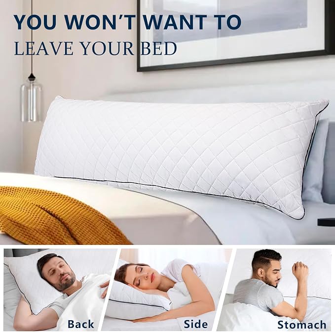1 MIDDLE ONE Body Pillow, Memory Foam Body Pillows - Image 6