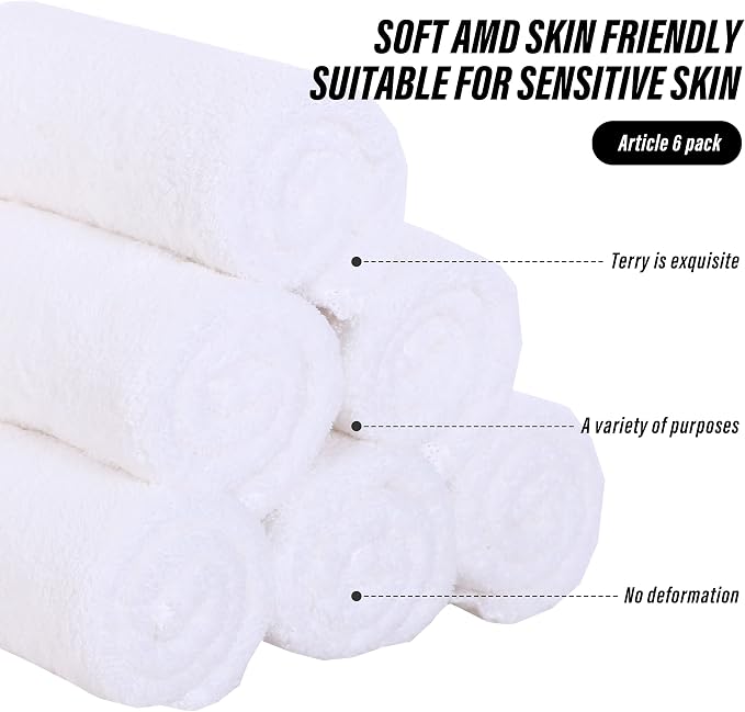 MOONQUEEN 6 Pack Premium Hand Towels - Image 6