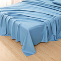 Toodou The Solid Color Sky Blue Twin Size Flat Sheets by Toodou
