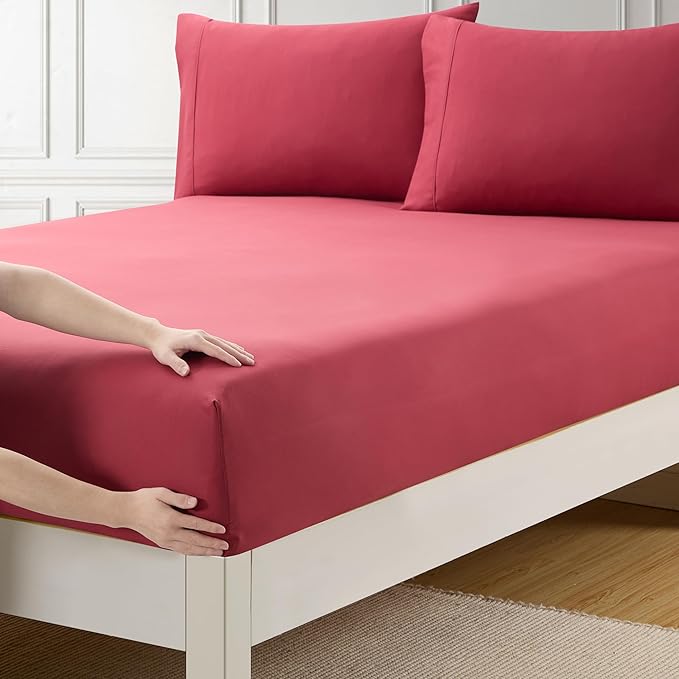 King Size Fitted Sheet Only by SweetHomeCollection