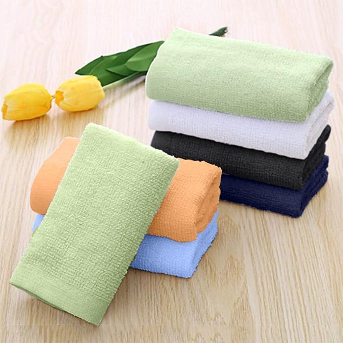 KAHAF COLLECTION 12 Pack Washcloths | Multicolour 100% Cotton Extra Absorbent - Image 5
