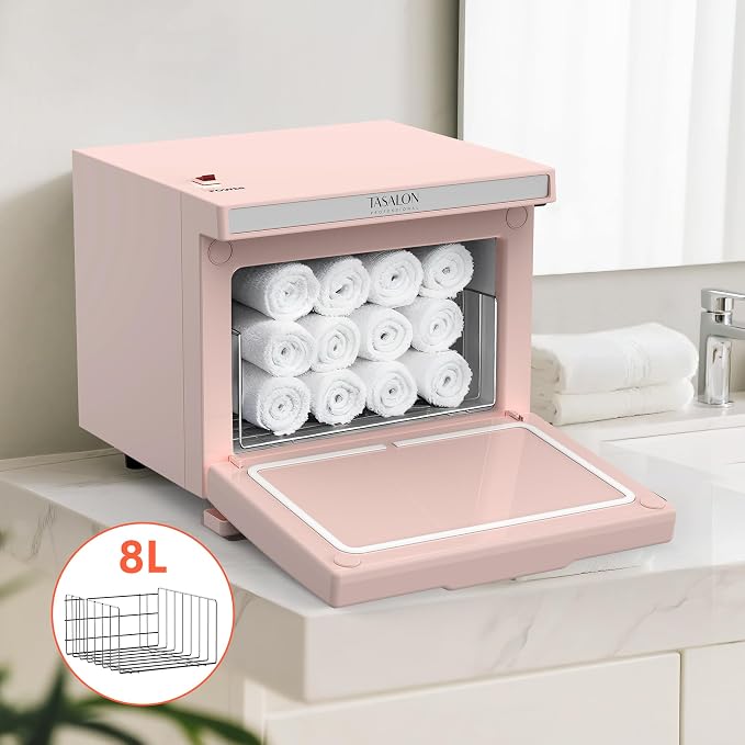 TASALON 8L Towel Warmer Hot Cabinet Box, Aluminum Inner Chamber, Removable Tray - Image 2