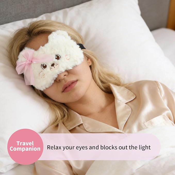 PERFECTSIGHT Sleep Eye Masks, Cute Penguin Plush Sleep Eye Cover Lightweight - Image 3