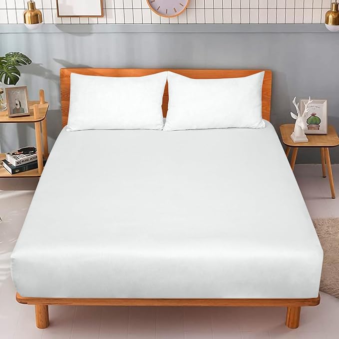 ROYALE LINENS 300 Thread Count 100% Long Staple Combed Cotton Fitted Sheet Twin - Image 9