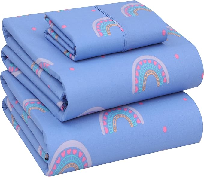 RUVANTI 100% Cotton Sheets – Twin Size Percale Bedding, Cooling & Breathable by Ruvanti