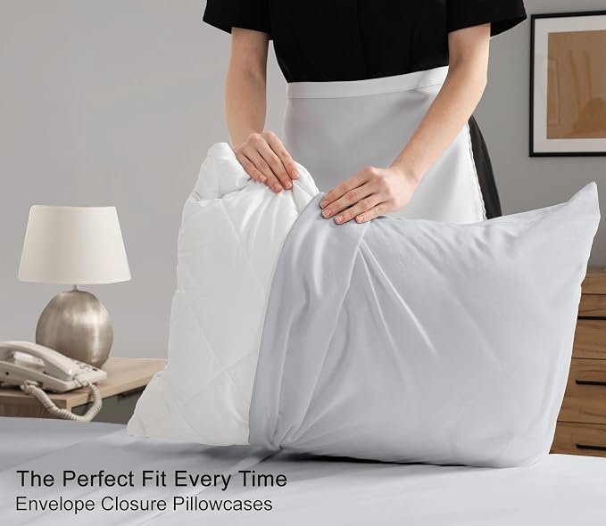RUVANTI 100% Cotton Sheets – King Size Percale Bedding, Cooling & Breathable - Image 7