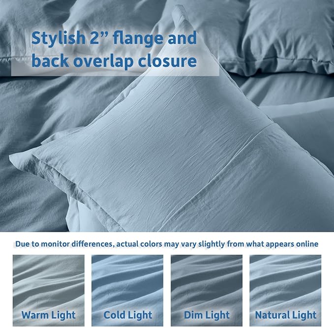 Nestl Stone Blue Duvet Cover Full Size - Image 8