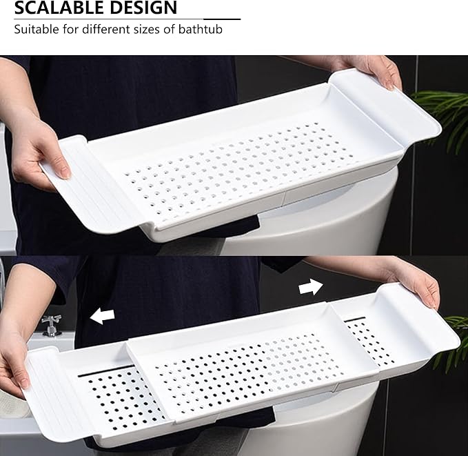 Bath Tub Tray - Stretchable, Strong Load-Bearing, Anti-Slip Design - Ultimate - Image 3