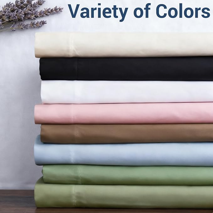 Twin Flat Sheet Only, 1 Pack White Top Bed Sheets, Soft Breathable Brushed - Image 5