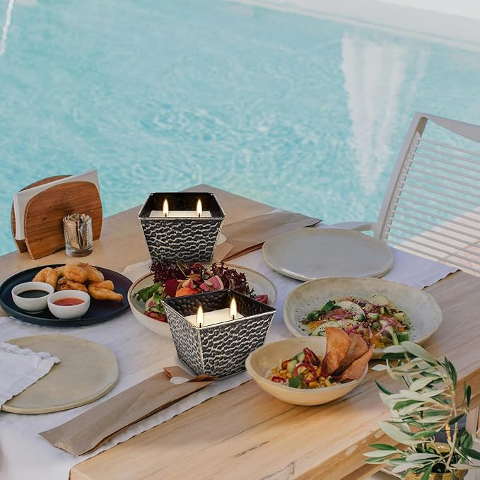 2Pcs Citronella Candles Outdoor Indoor-Large 12oz Scented 50H Long Lasting - Image 8