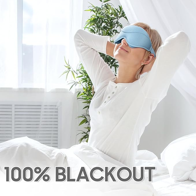 Sleep Mask - Total Blackout 3D Sleeping Mask, Super Lightweight & Silky Soft - Image 2