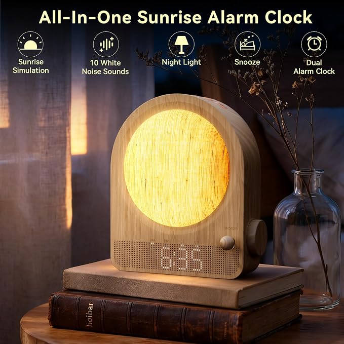 Vivilumens Gradual Sunrise Alarm Clock & White Noise Sound Machine - Image 9