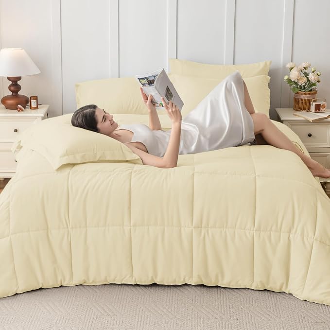 JOLLYVOGUE King Comforter Set, Ultra-Soft Bed in a Bag King Size 7 Pieces - Image 7