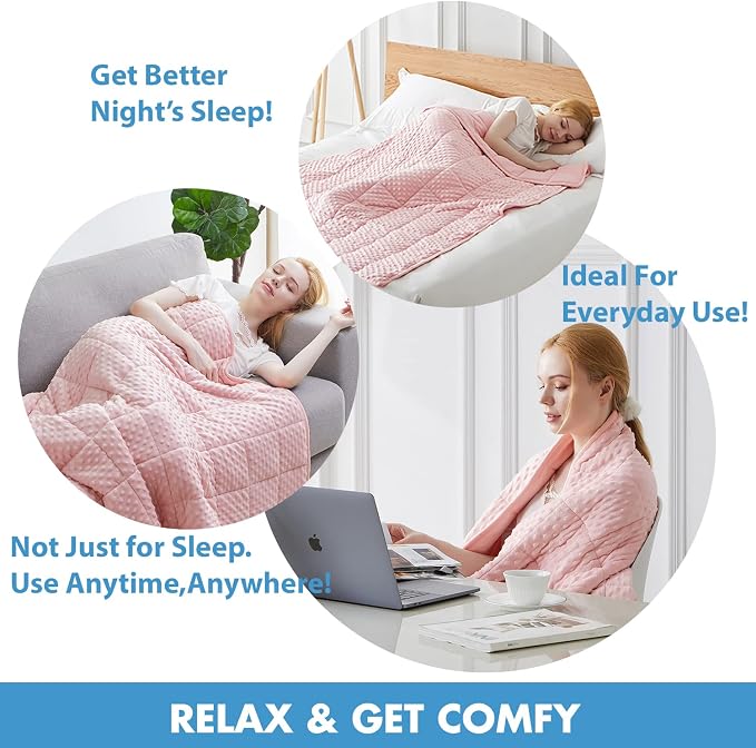 Huloo Sleep Weighted Blanket Queen 15lbs - Image 5