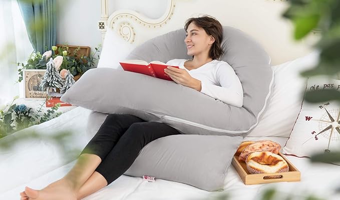 Meiz Pregnancy Pillows for Sleeping, Full Body Pregnancy Pillow - Image 4