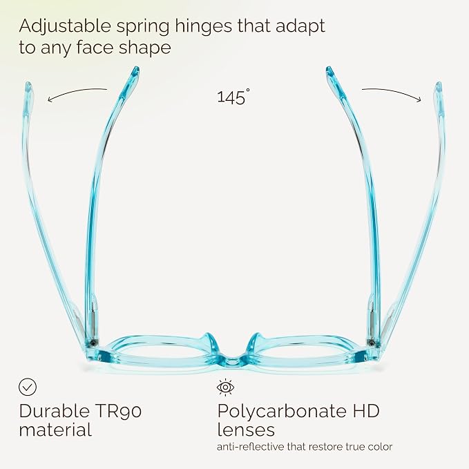 miyya Blue Light Glasses for Women & Men – Oversized UV & Blue Light Blocker - Image 5