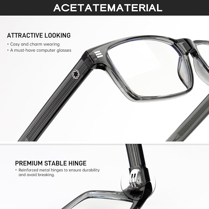ANYLUV Blue Light Glasses Men Woman, Eye Strain Relief Eye Protection - Image 3